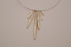 Modernist rigid collar necklace
