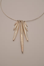 Modernist rigid collar necklace