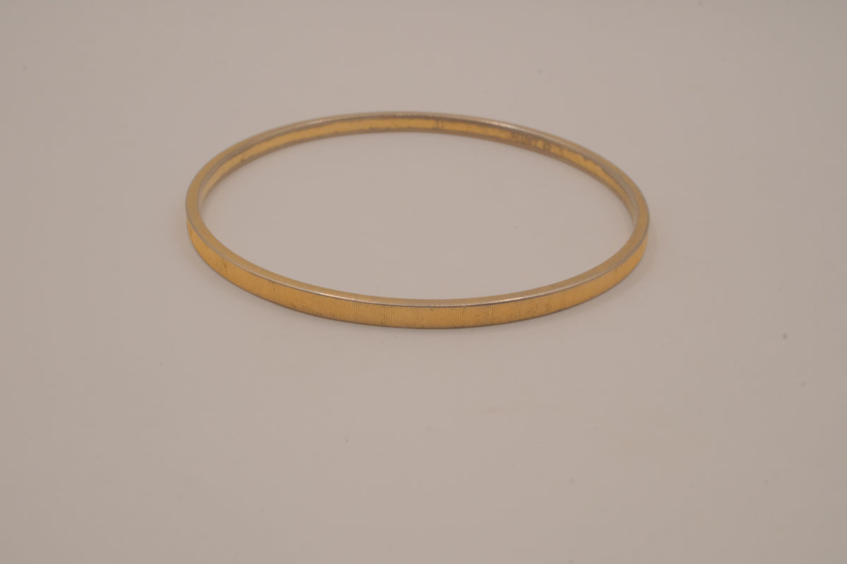 Vintage Monet textured gold-tone bangle bracelet