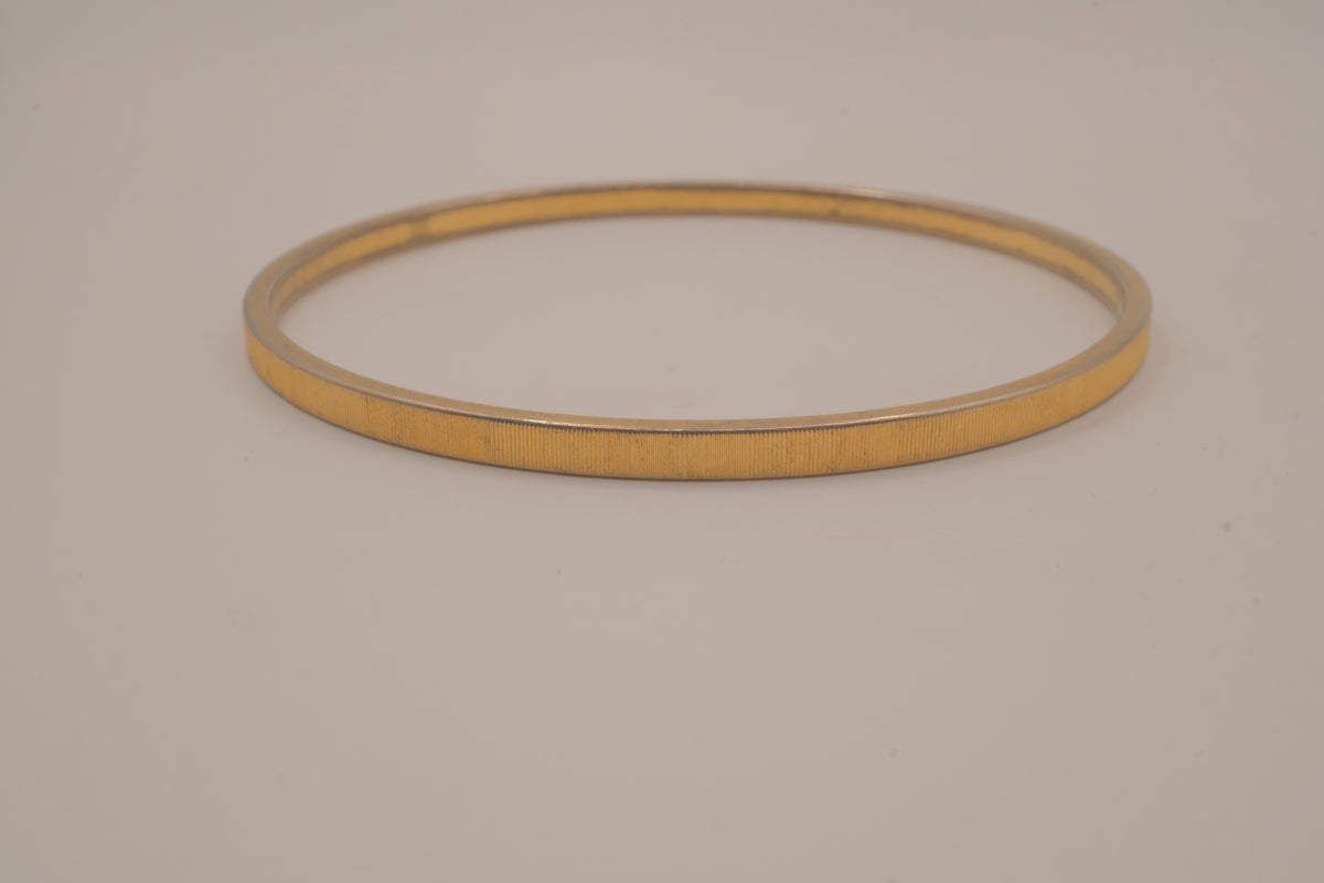 Vintage Monet textured gold-tone bangle bracelet