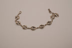 Vintage sterling silver dolphin link bracelet