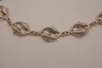 Vintage sterling silver dolphin link bracelet