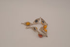 Vintage Sterling silver Baltic amber link bracelet