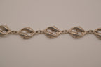 Vintage sterling silver dolphin link bracelet