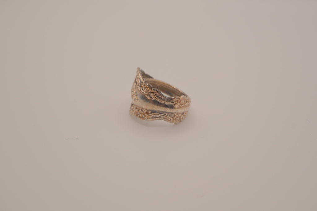 Vintage silverplated spoon Ring