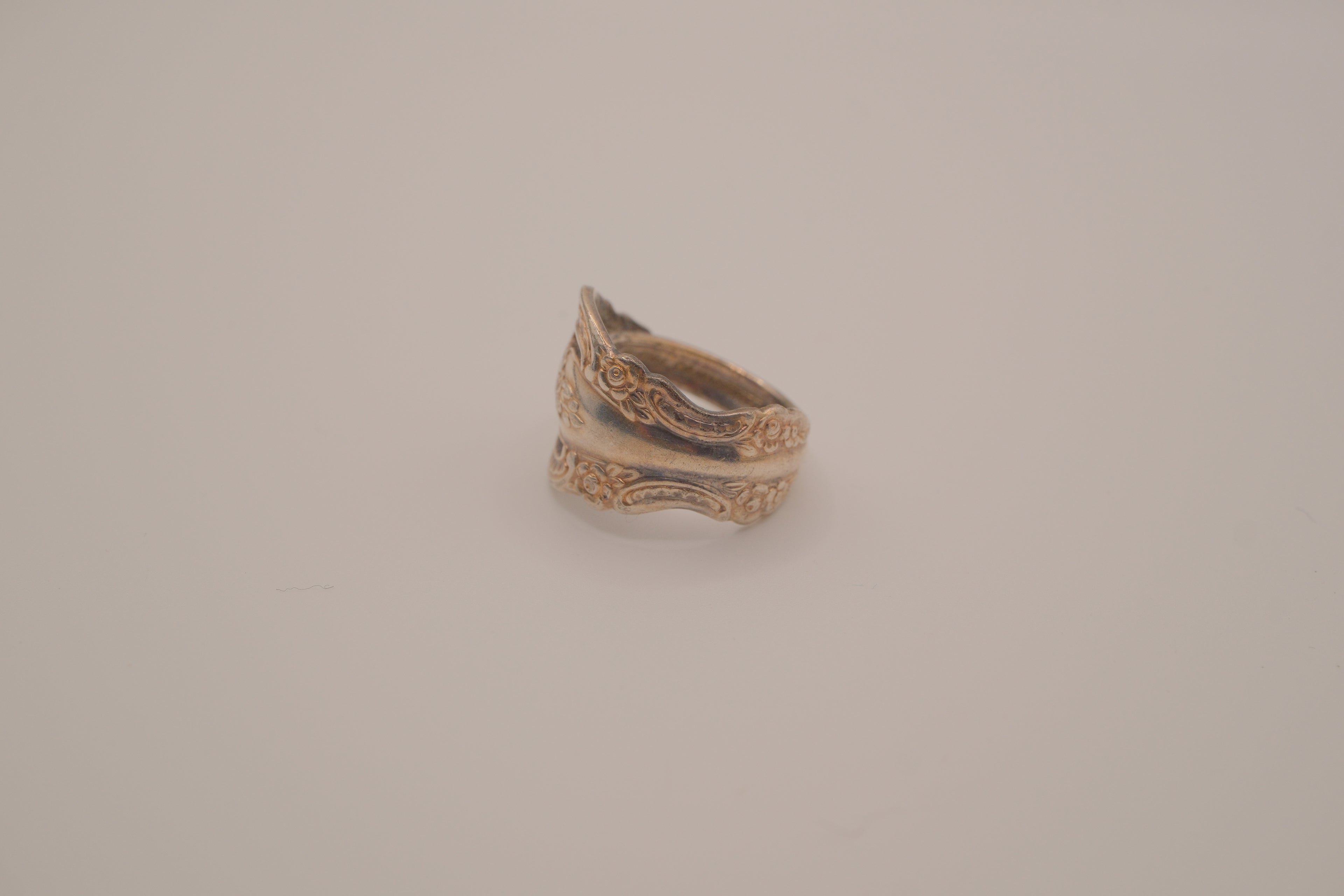 Vintage silverplated spoon Ring