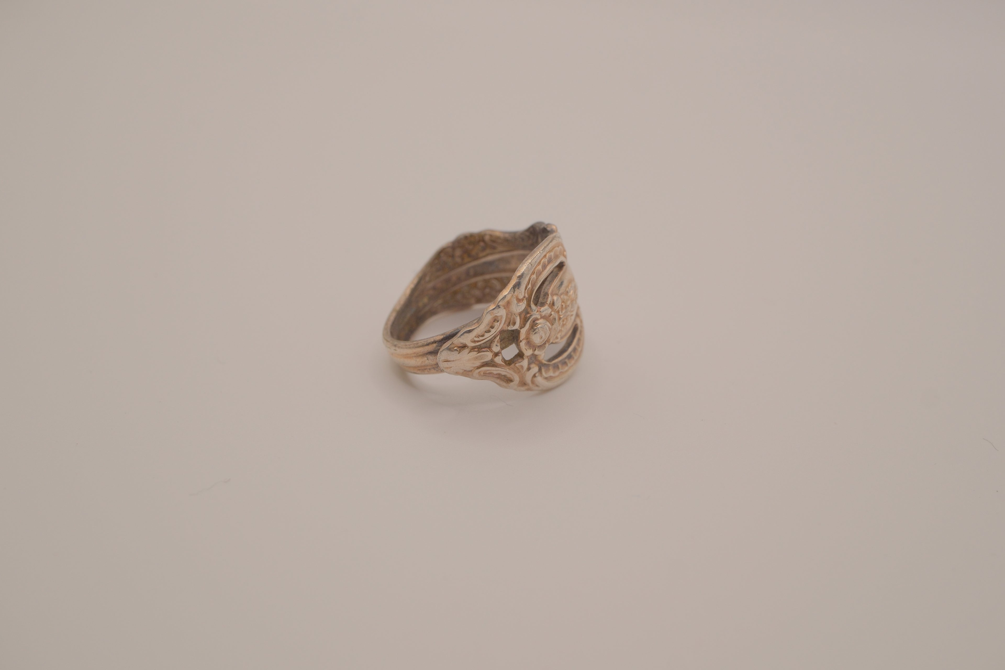 Vintage silverplated spoon Ring