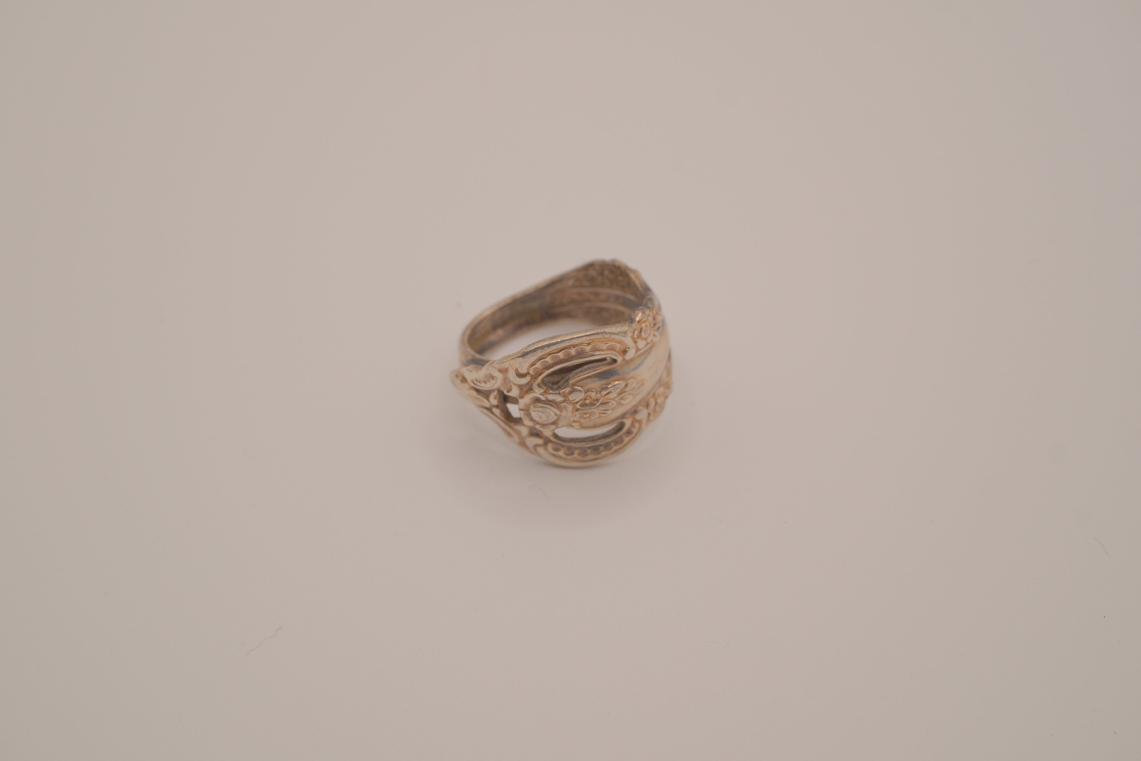 Vintage silverplated spoon Ring