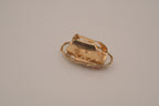 Vintage oval porcelain floral ring