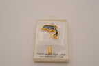 Vintage Hand Layered Opal dolphin stick pin