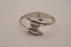 Vintage double dolphin bypass cuff bracelet