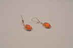 Vintage Baltic amber dangle earrings&nbsp;