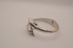 Vintage double dolphin bypass cuff bracelet