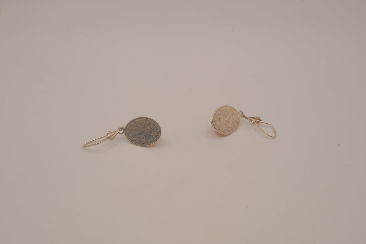 Vintage Baltic amber dangle earrings&nbsp;