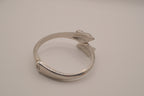 Vintage double dolphin bypass cuff bracelet