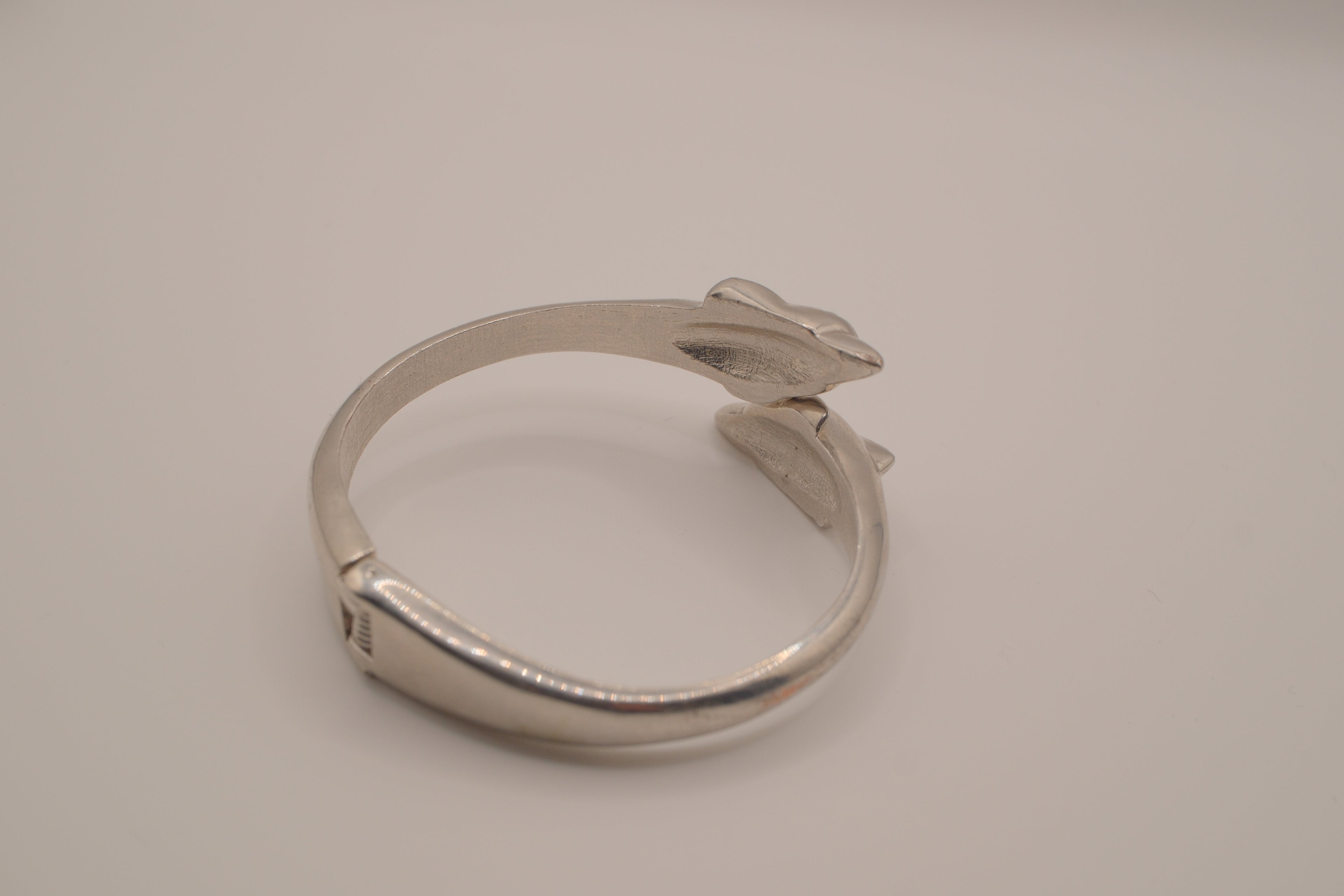 Vintage double dolphin bypass cuff bracelet