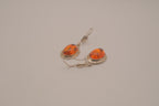 Vintage Baltic amber dangle earrings&nbsp;