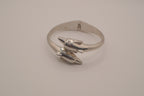 Vintage double dolphin bypass cuff bracelet