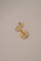 Vintage oval cabochon stud earrings