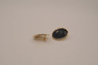 Vintage oval cabochon stud earrings