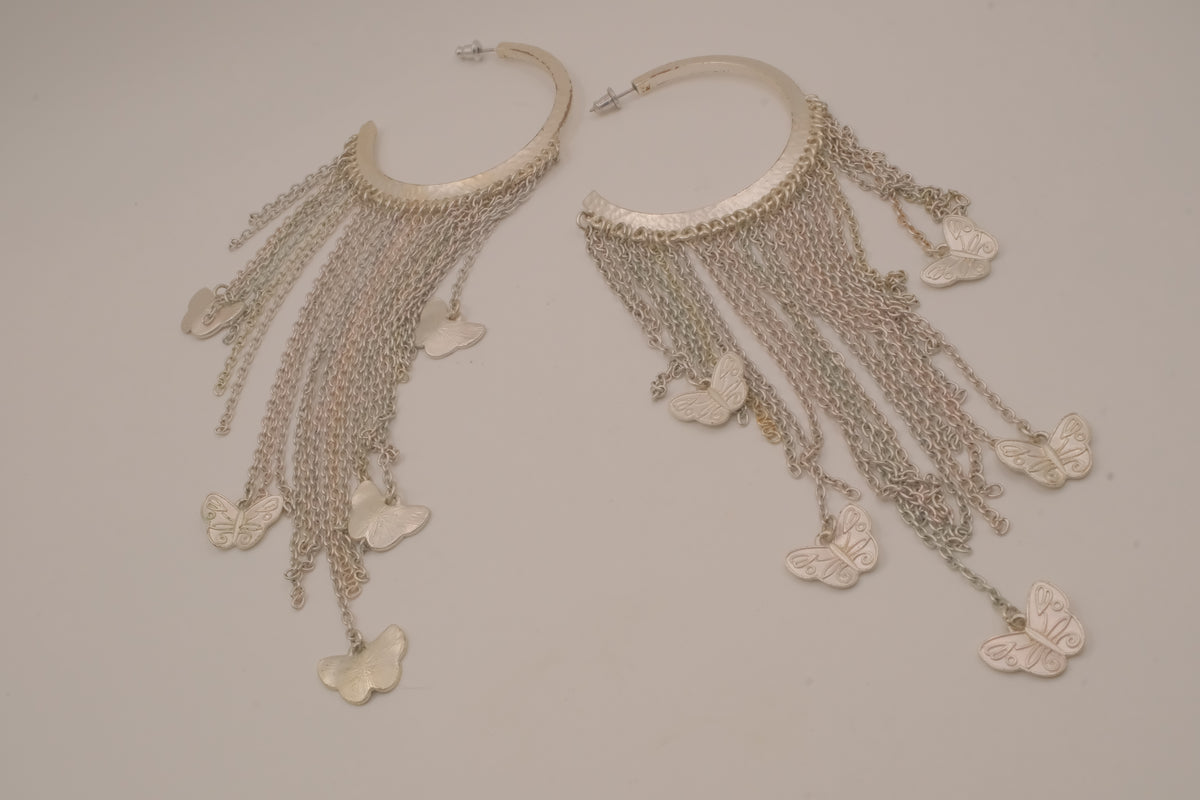 Boho Butterfly Hoop earrings