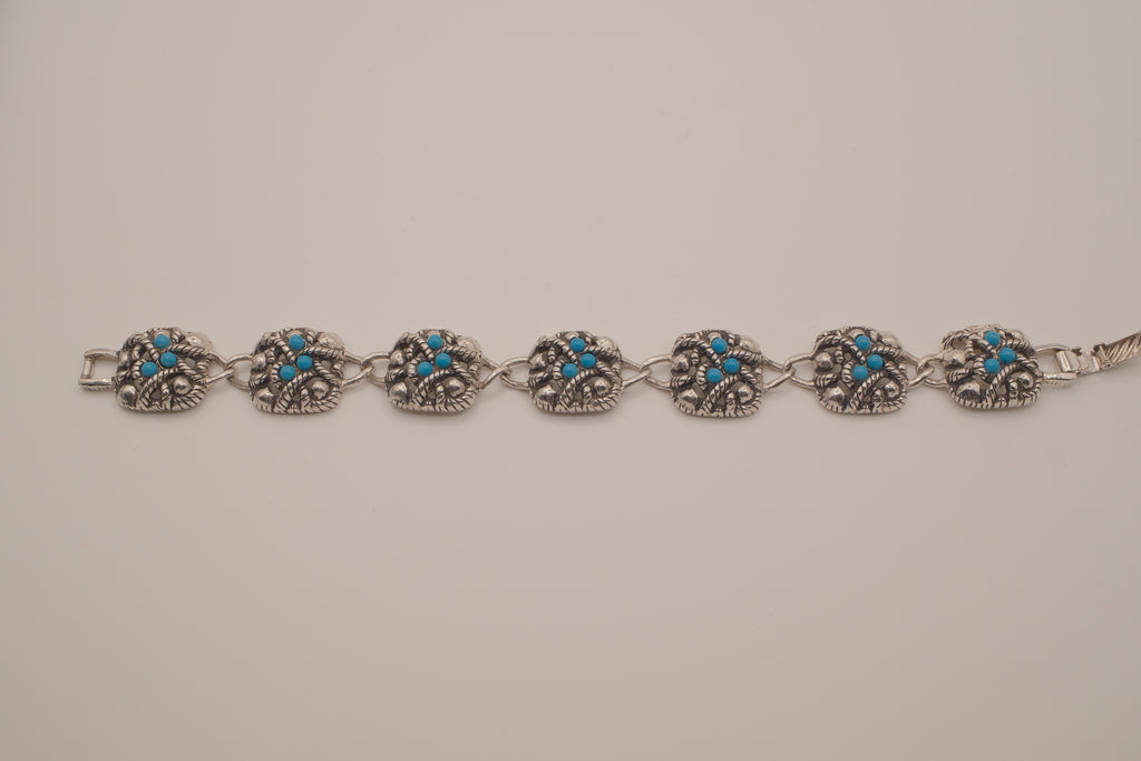 Vintage Avon faux Turquoise link bracelet