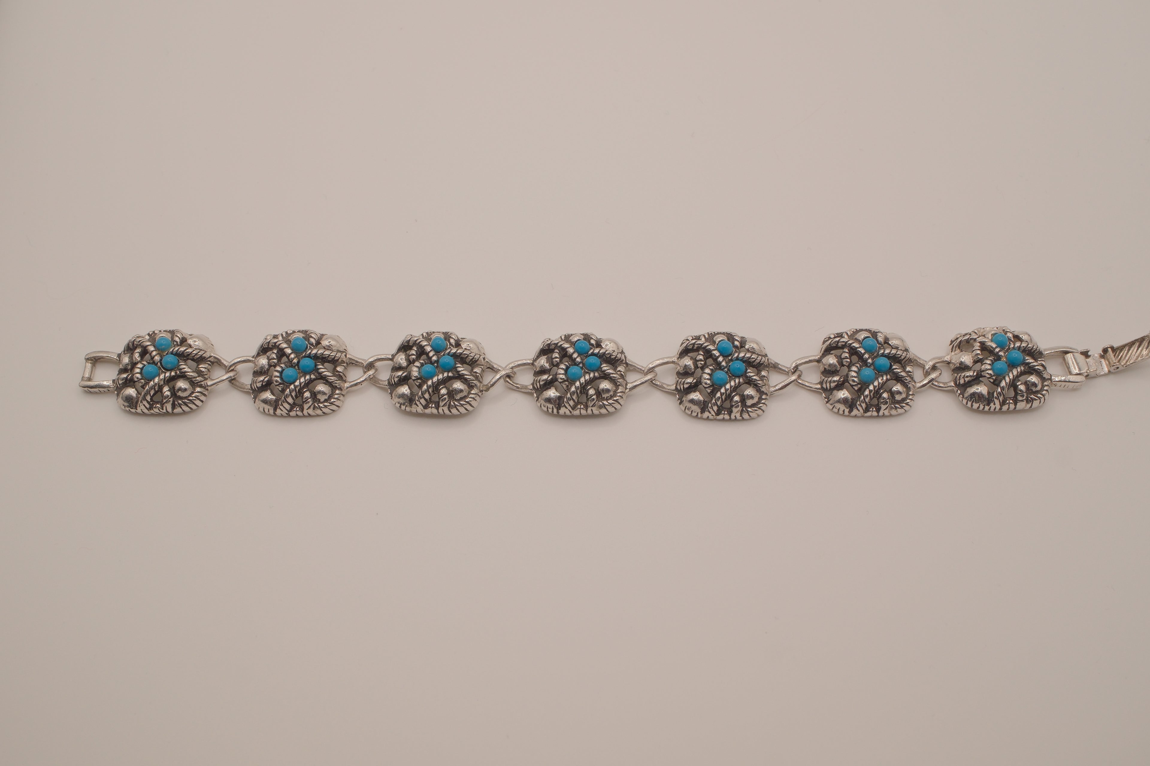 Vintage Avon faux Turquoise link bracelet