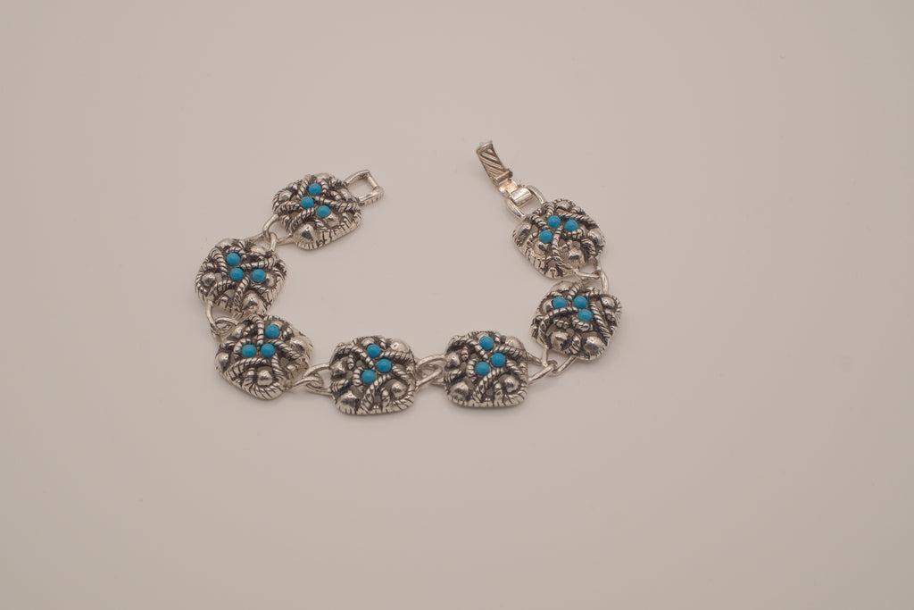 Vintage Avon faux Turquoise link bracelet