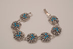 Vintage Avon faux Turquoise link bracelet