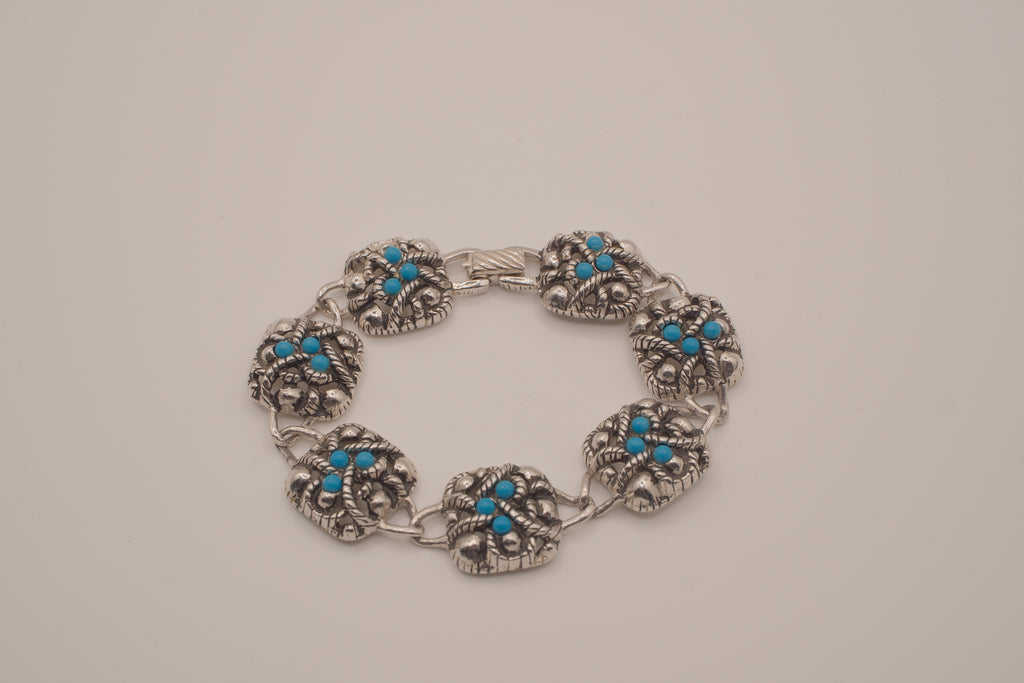 Vintage Avon faux Turquoise link bracelet