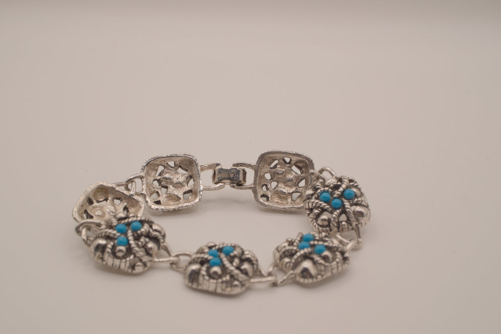 Vintage Avon faux Turquoise link bracelet