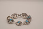 Vintage Avon faux Turquoise link bracelet