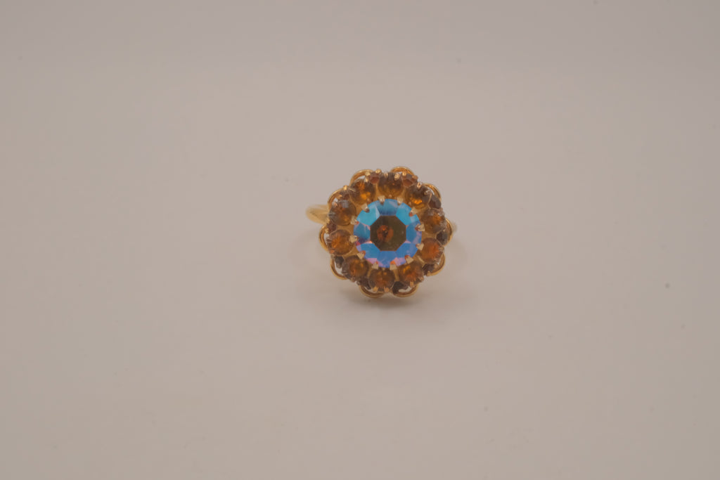 Sarah Cov "Amber Blossom" cocktail ring&nbsp;