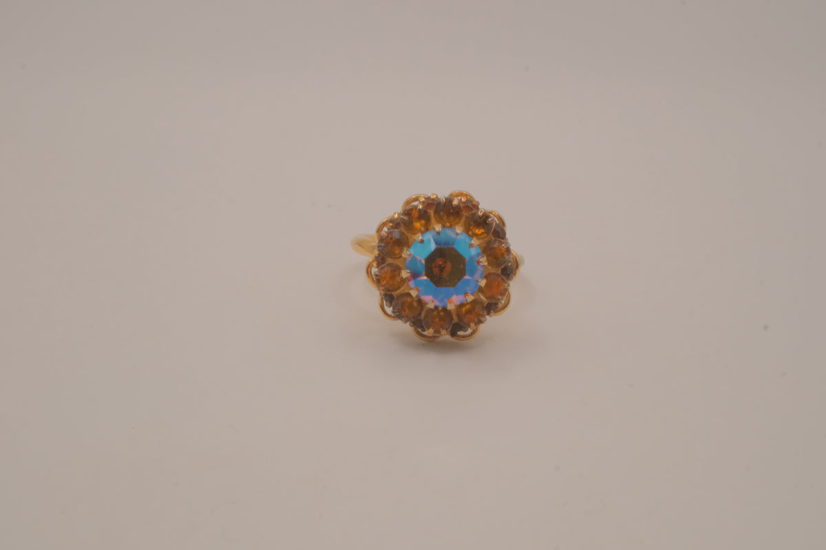 Sarah Cov "Amber Blossom" cocktail ring&nbsp;