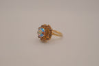 Sarah Cov "Amber Blossom" cocktail ring&nbsp;