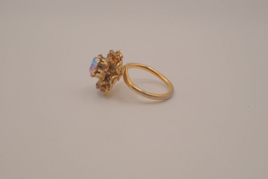 Sarah Cov "Amber Blossom" cocktail ring&nbsp;