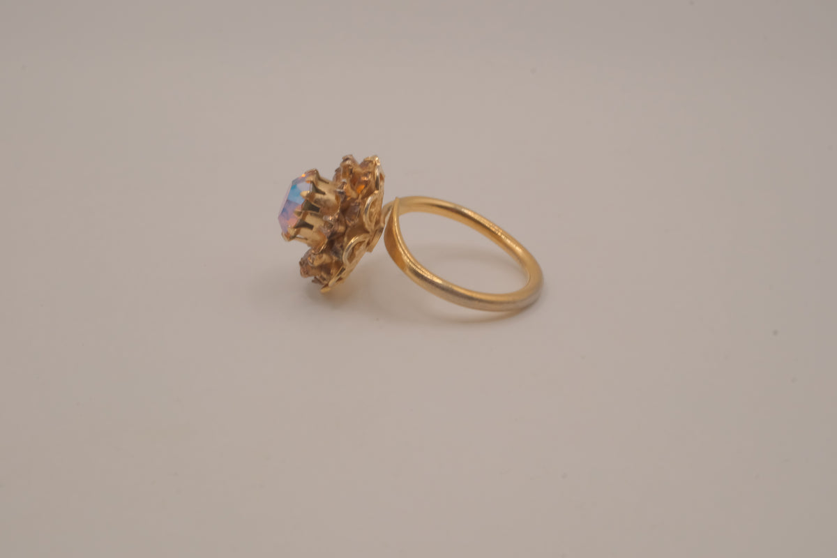 Sarah Cov "Amber Blossom" cocktail ring&nbsp;