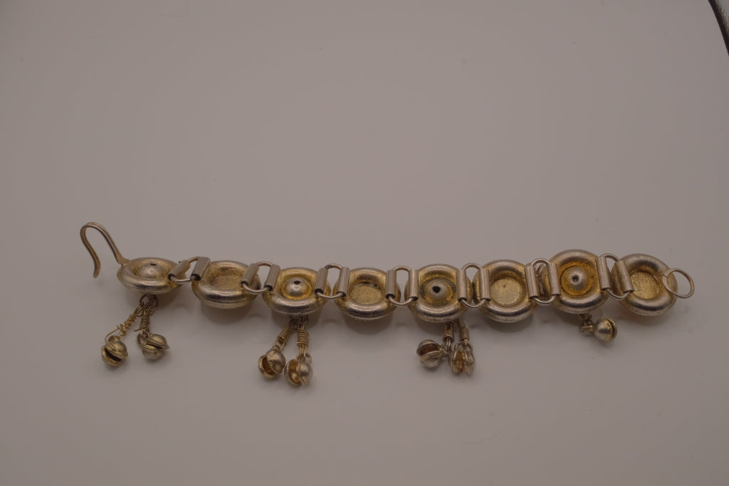 Vintage cabochon link bracelet