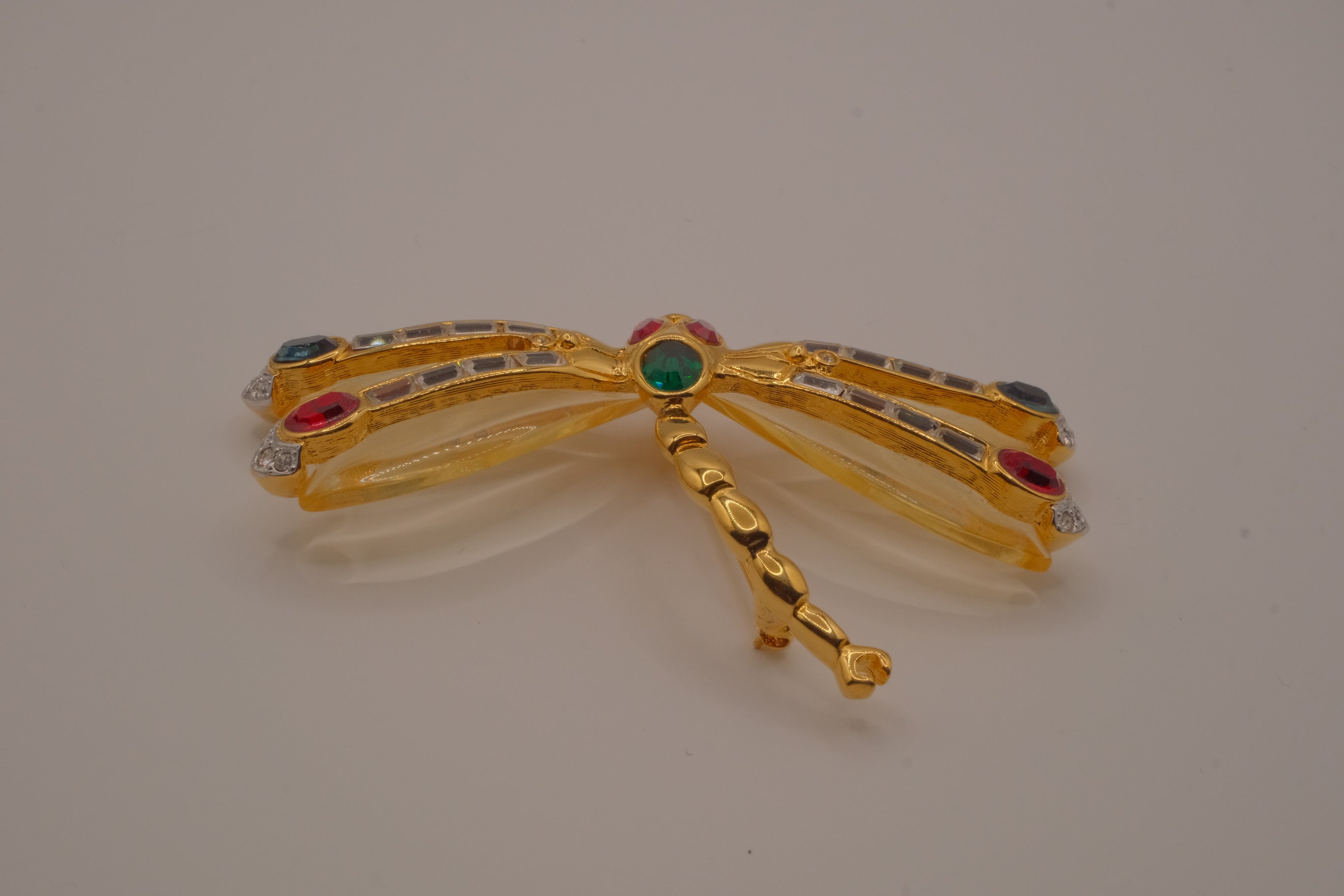 Kenneth Jay Lane (KJL) "Libellula" dragonfly brooch