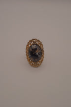 Vintage filigree statement ring