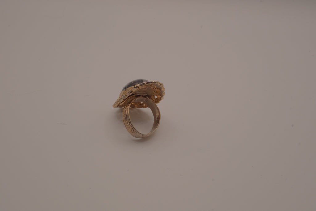Vintage filigree statement ring