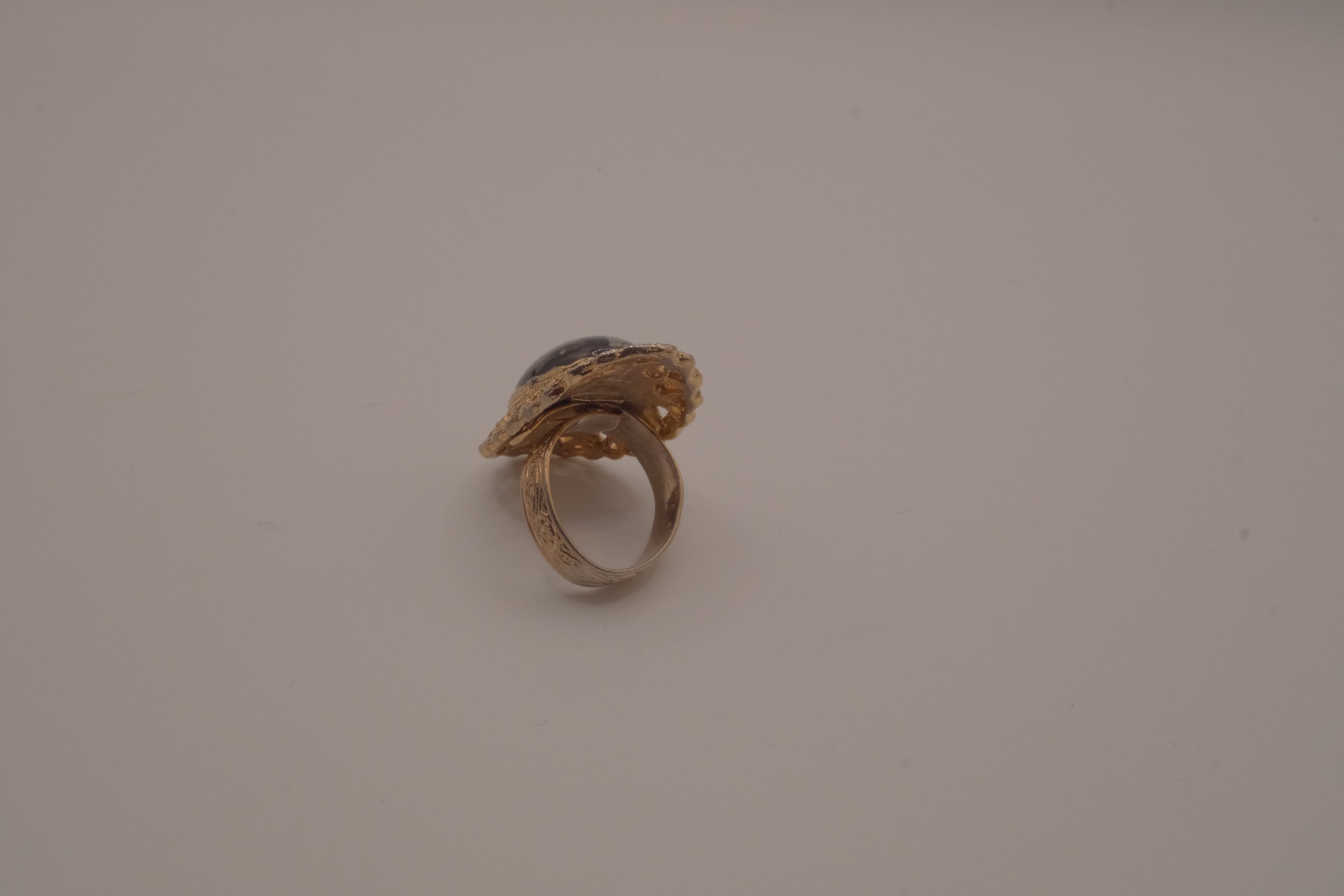 Vintage filigree statement ring
