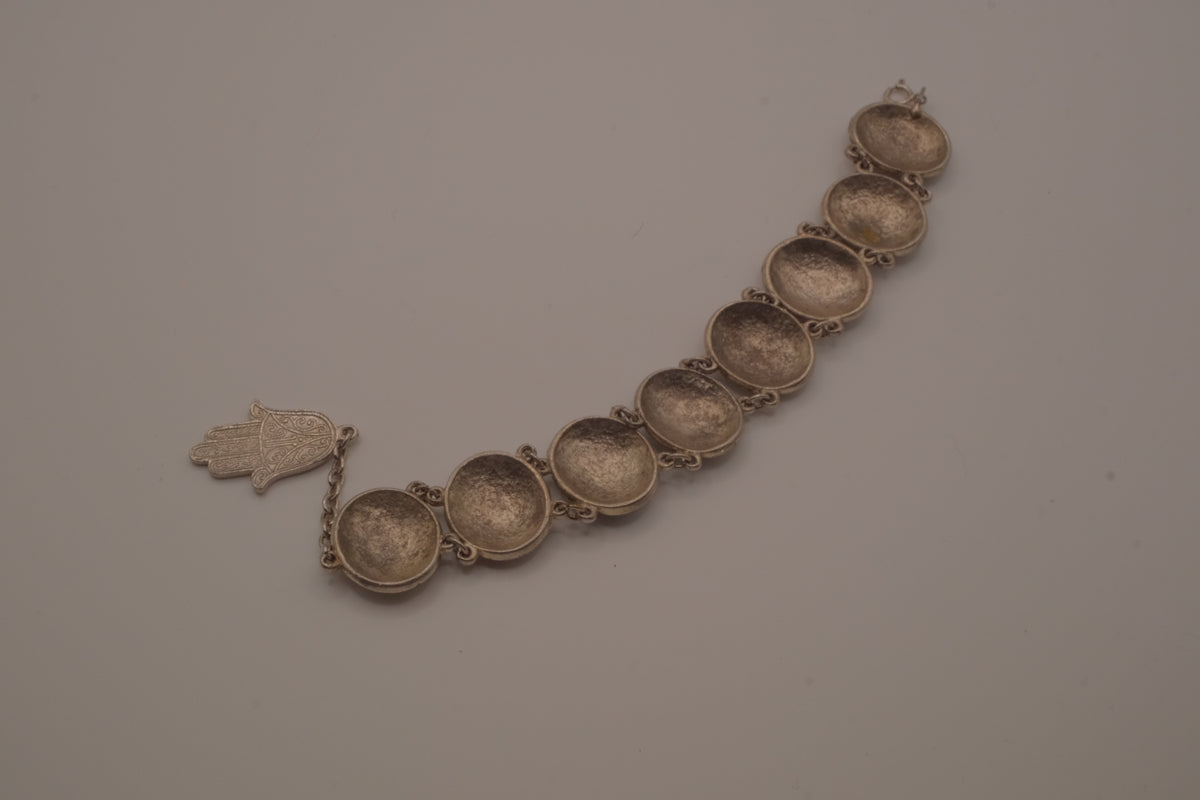Vintage Moroccan-style filigree panel bracelet