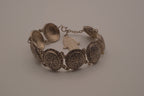 Vintage Moroccan-style filigree panel bracelet