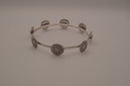 Antique silver concho disc bracelet