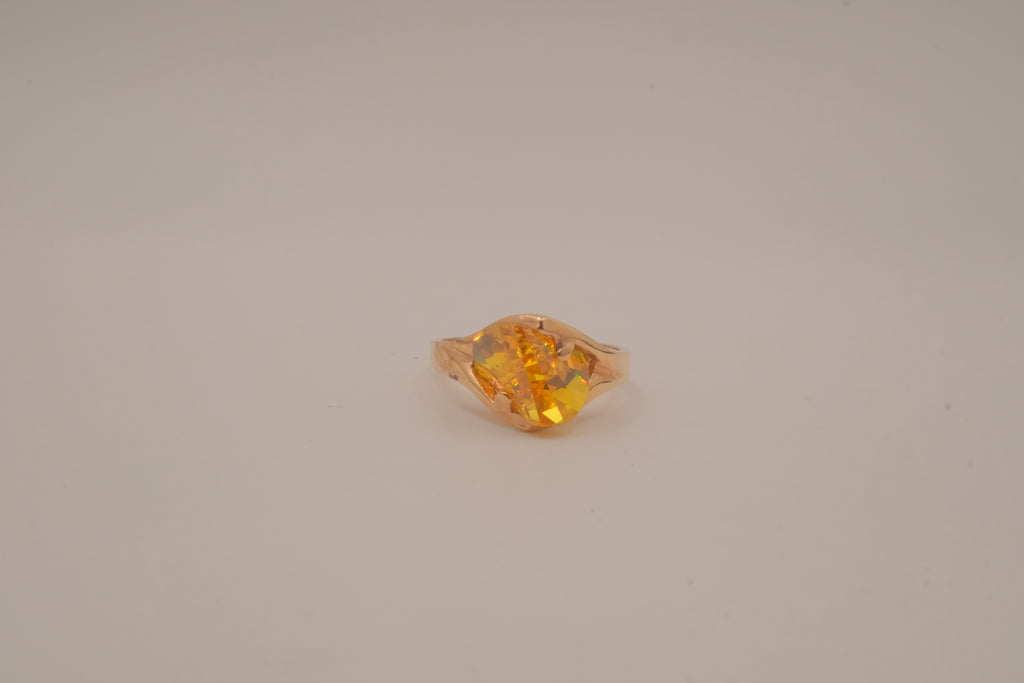 Vintage GP Citrine cocktail ring