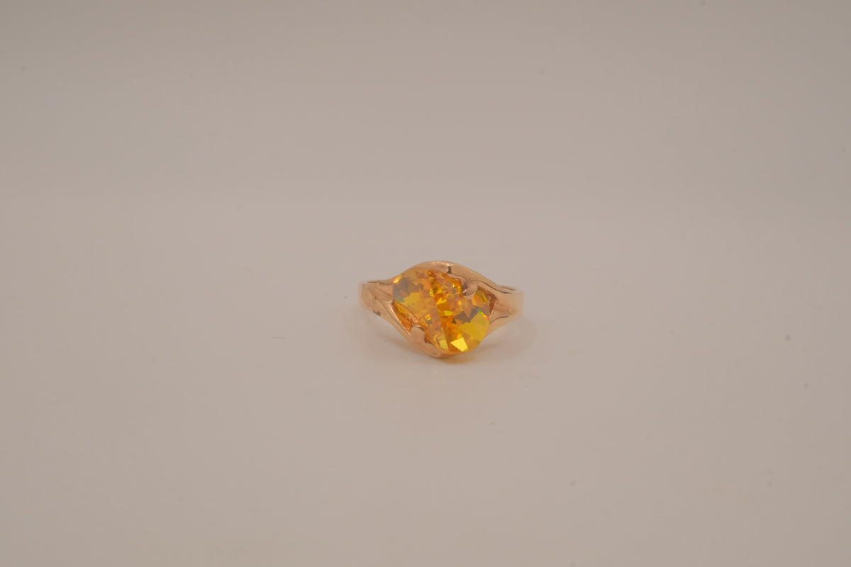 Vintage GP Citrine cocktail ring
