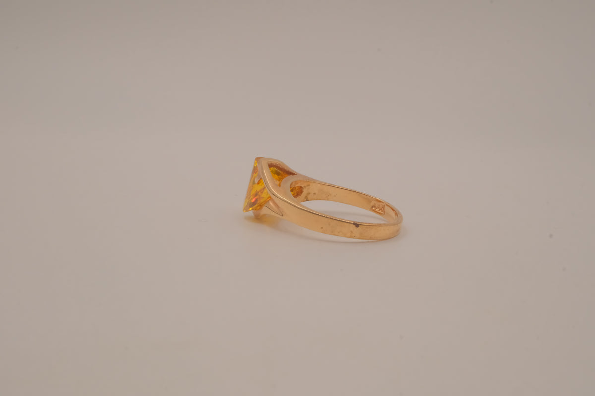 Vintage GP Citrine cocktail ring