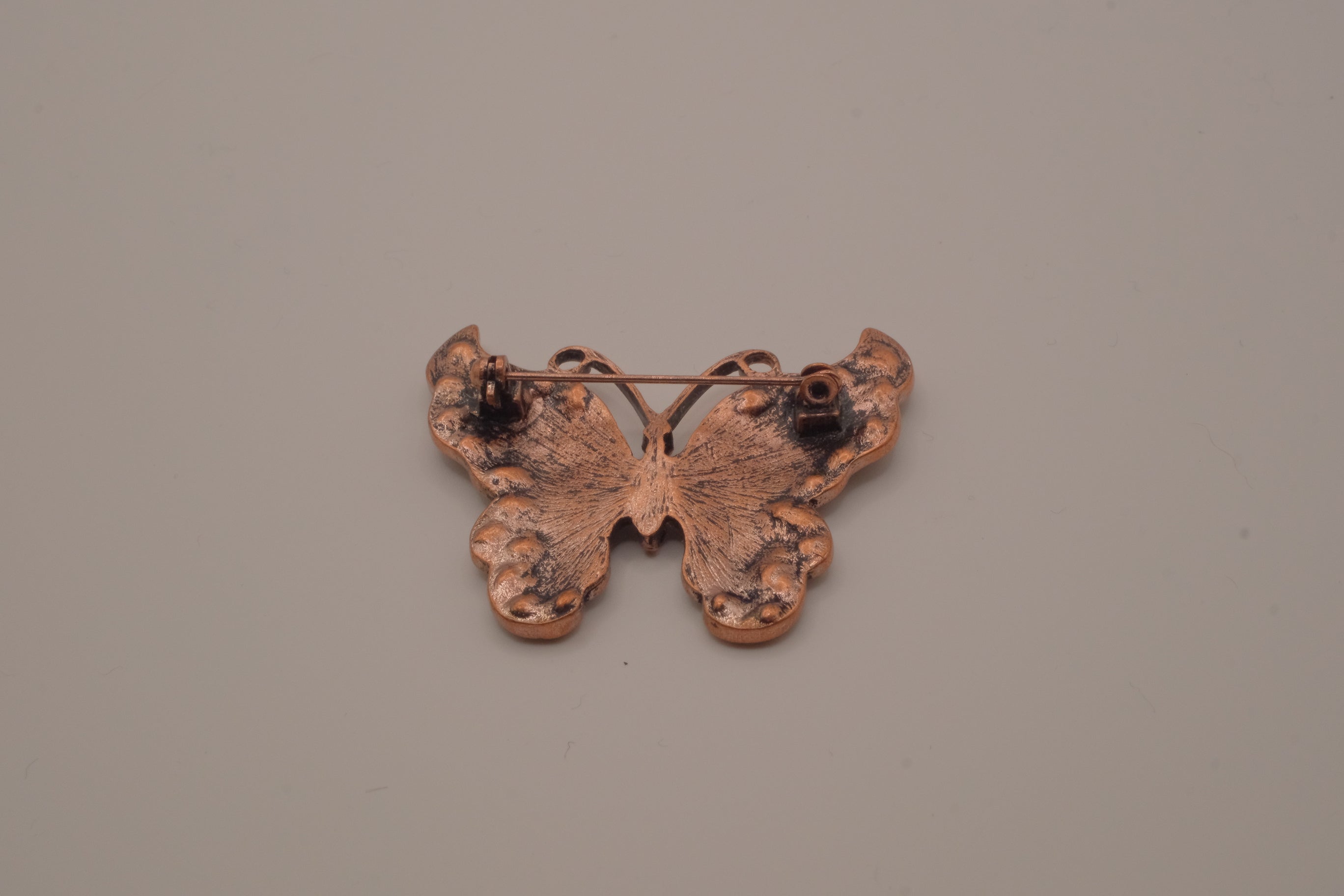 Vintage Copper butterfly brooch