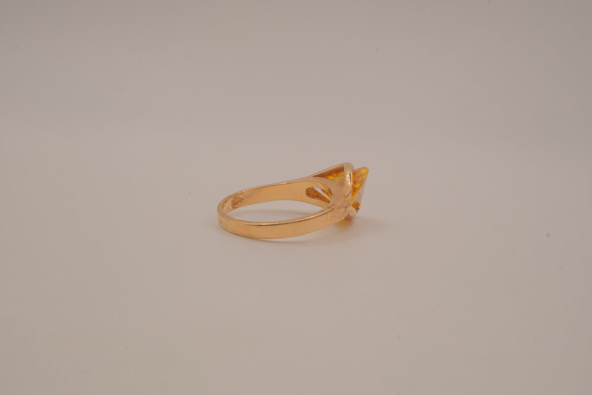 Vintage GP Citrine cocktail ring